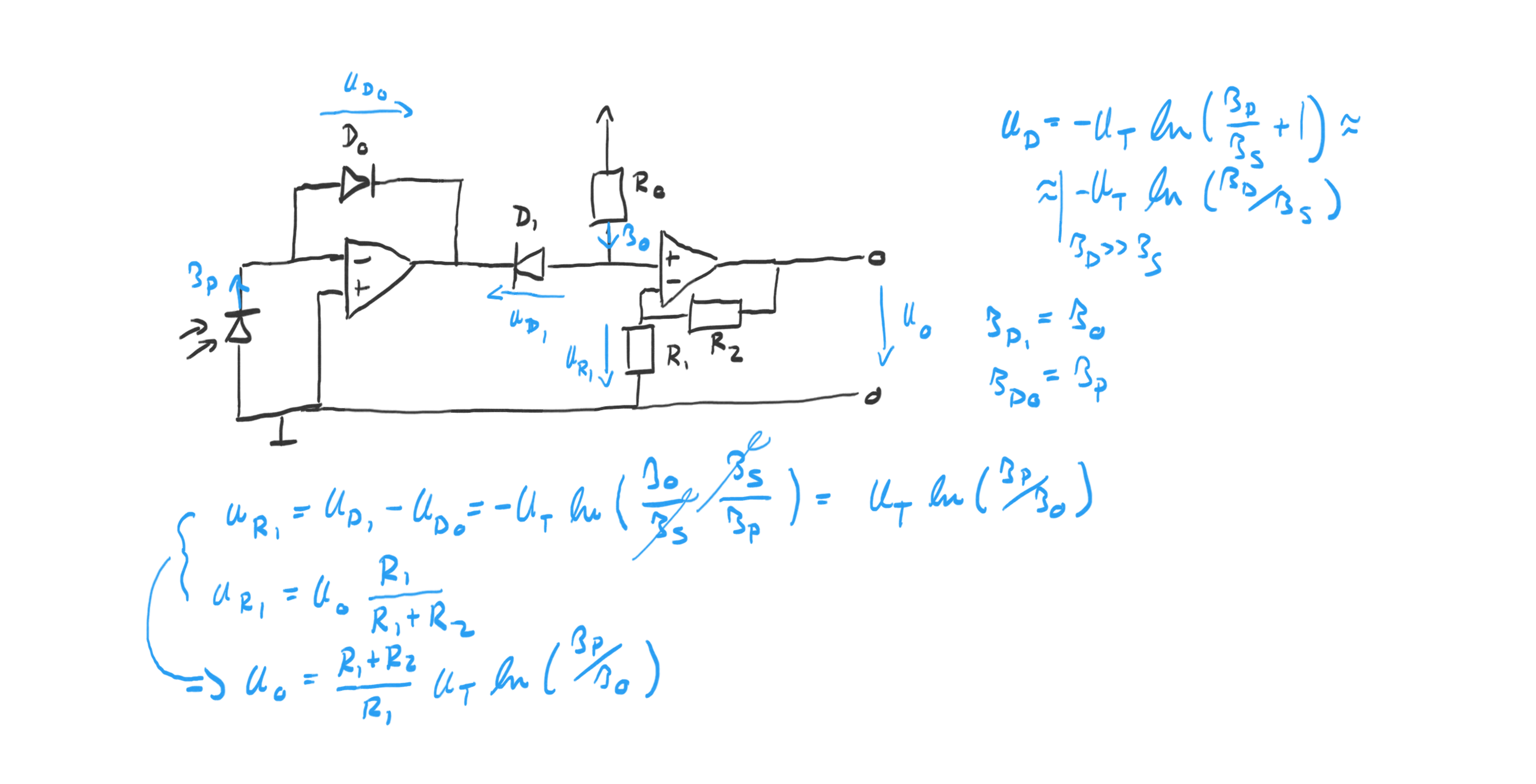 Diode-based Logarithmic Light Sensor