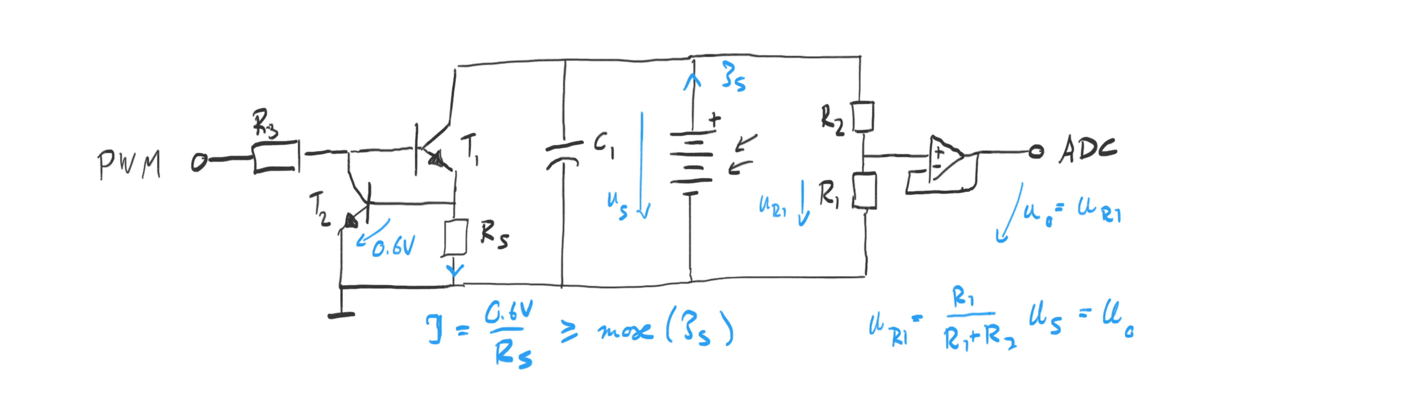 Solar cell characterization circuit