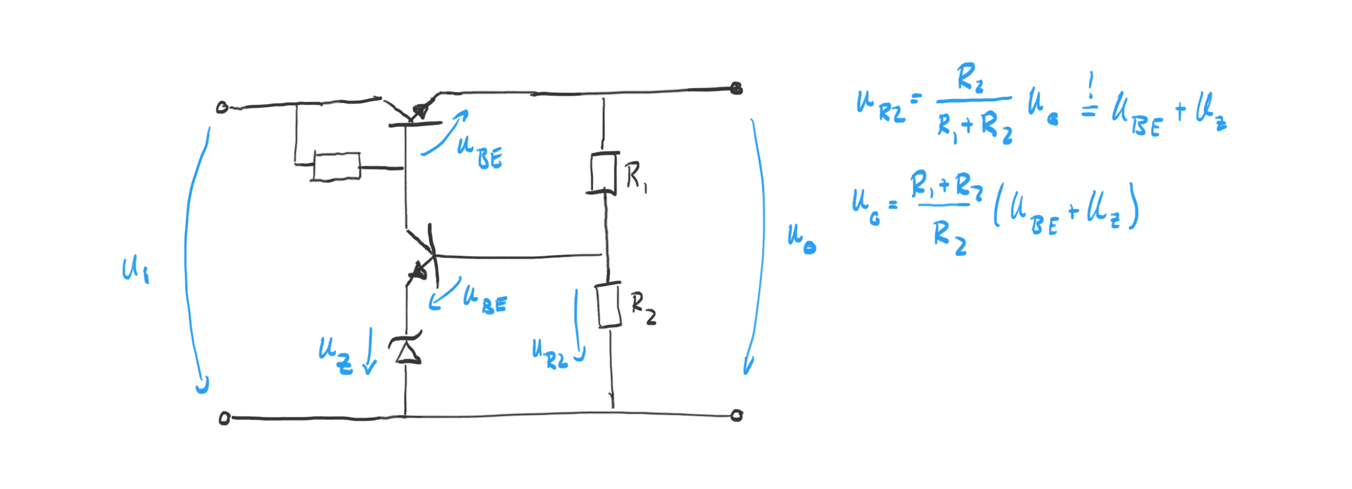 Transistor-regulated Voltage Source